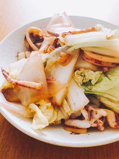 簡単♬イカと白菜の炒め物-レシピのメイン写真