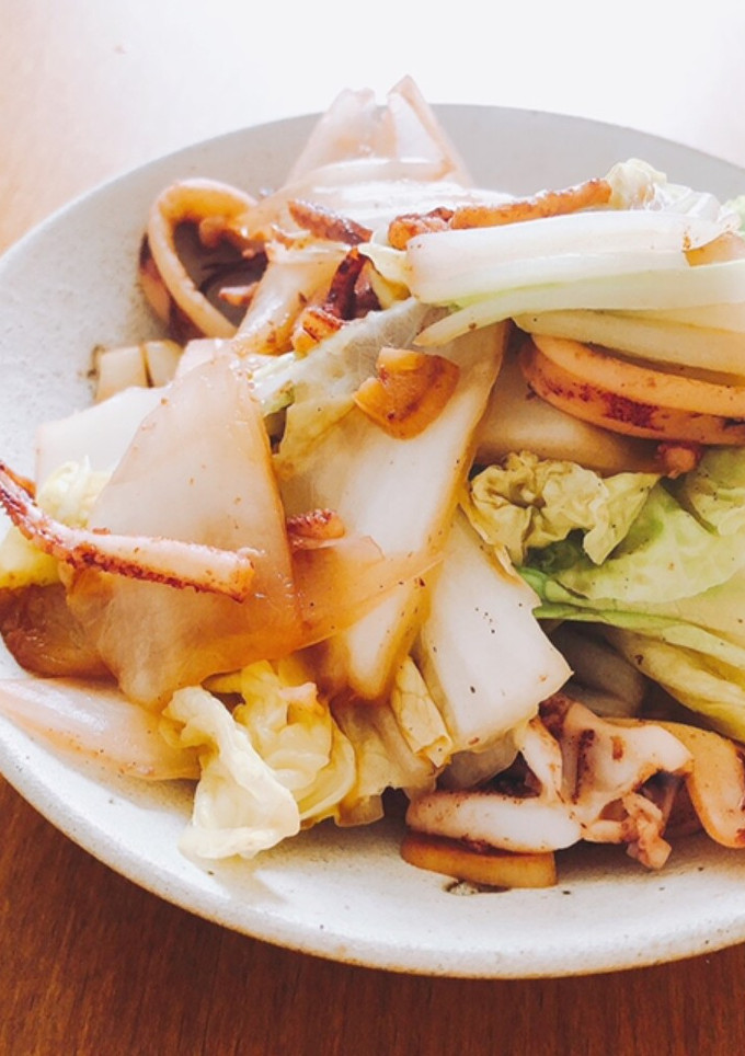 簡単♬イカと白菜の炒め物-レシピのメイン写真