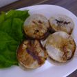 豚ひき肉と大根の挟み焼き