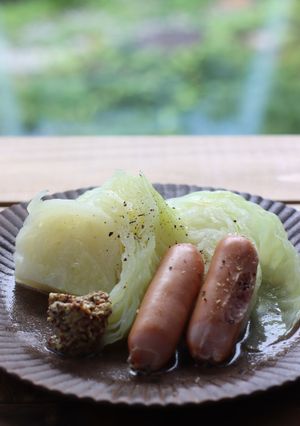 キャベツとソーセージのスープ煮-レシピのメイン写真
