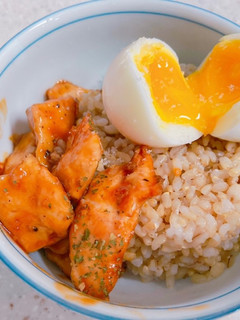 ダイエットメニュー 鶏胸肉のケチャップ丼-レシピのメイン写真