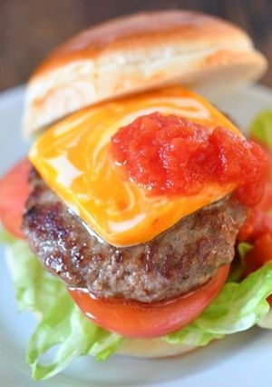 マーブルチーズのハンバーガー-レシピのメイン写真