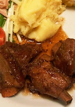 スペアリブの煮込みハニーマスタード風味-レシピのメイン写真