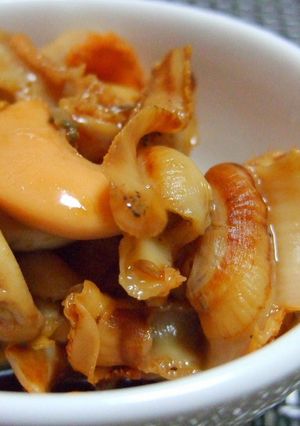 貝ひもの大葉にんにく醤油漬け-レシピのメイン写真