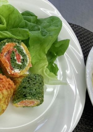 低糖質　サーモンとクリームチーズロール-レシピのメイン写真