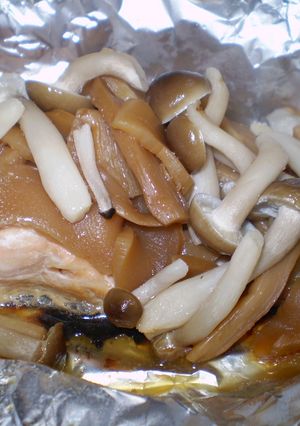 味付けいらず！鮭のメンマホイル焼き☆-レシピのメイン写真