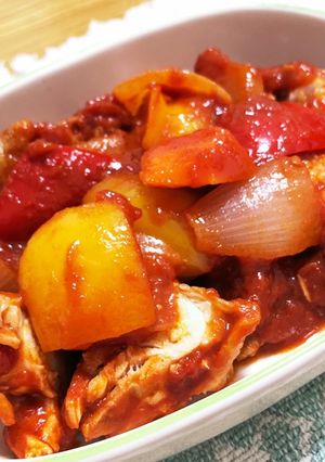 鶏肉のトマト煮-レシピのメイン写真