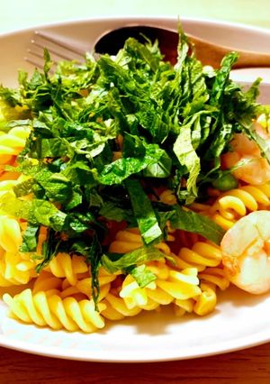 しその香りさわやか!エビのパスタ-レシピのメイン写真