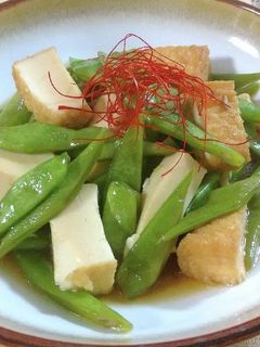 モロッコインゲンと厚揚げの炒め煮-レシピのメイン写真