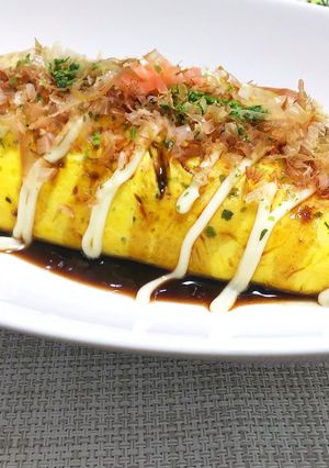 お好み焼きオムライス～時々チーズin ～-レシピのメイン写真