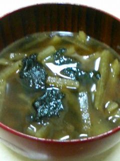 大根と焼きのりで短時間でできるスープ-レシピのメイン写真