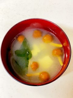なめこ 豆腐 わかめの味噌汁^^-レシピのメイン写真