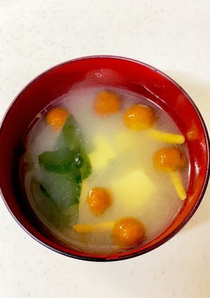 なめこ 豆腐 わかめの味噌汁^^-レシピのメイン写真