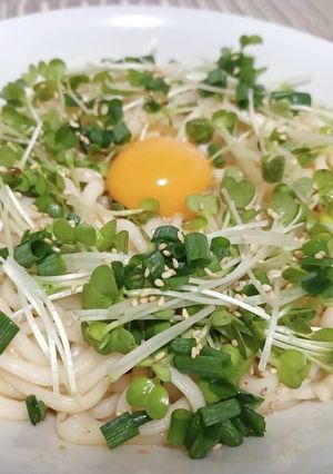 超簡単！冷やし黄金うどん！！-レシピのメイン写真