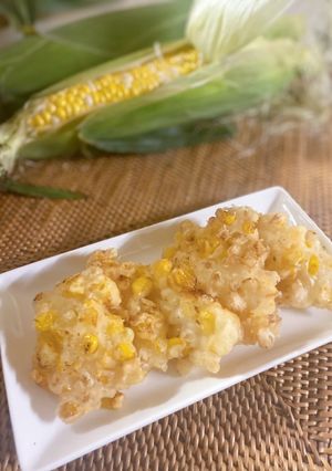 米粉でとうもろこしと粉チーズ落とし揚げ-レシピのメイン写真