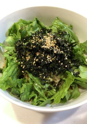 サッポロ一番醤油ラーメン海苔レタス冷し麺-レシピのメイン写真