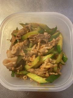 きゅうりと豚肉の豆板醤炒め-レシピのメイン写真