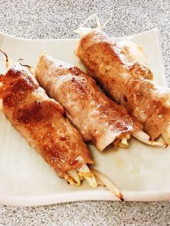もやし豚肉巻き-レシピのメイン写真