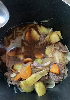 鹿肉de肉じゃが-レシピのメイン写真