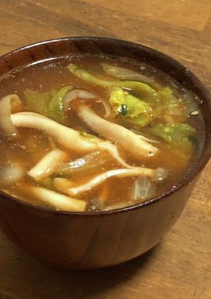 【レンジで簡単】野菜たっぷりチゲスープ-レシピのメイン写真