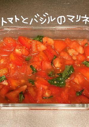 トマトとバジルのマリネ-レシピのメイン写真