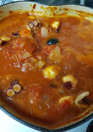 夏バテ解消 タコのトマト煮-レシピのメイン写真
