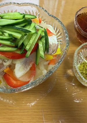 味変もできるよ！彩り野菜そうめん-レシピのメイン写真