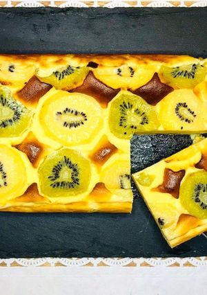 キウイのベイクドチーズケーキ-レシピのメイン写真