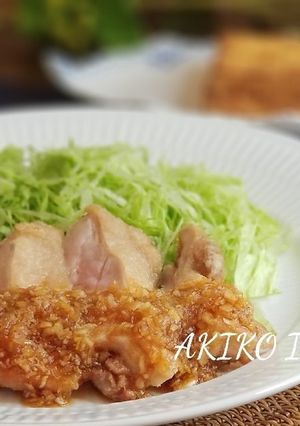 綺麗になれちゃう『玉葱ソースの油淋鶏』-レシピのメイン写真