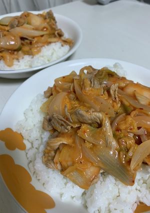 あんかけ豚キムチ丼-レシピのメイン写真