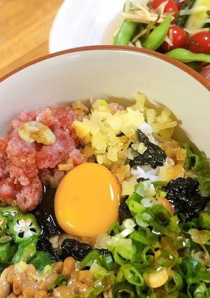 トロたく爆弾丼-レシピのメイン写真