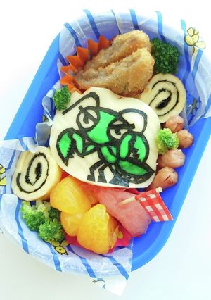 カマキリのキャラ弁！お弁当-レシピのメイン写真