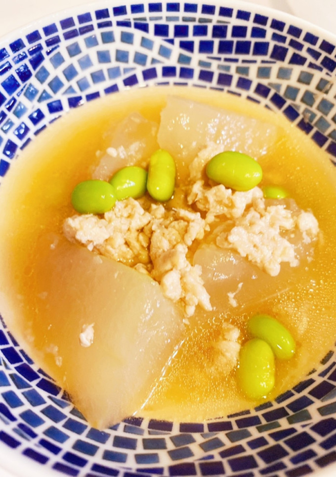 白だしで作る♡冬瓜とひき肉のあんかけ-レシピのメイン写真