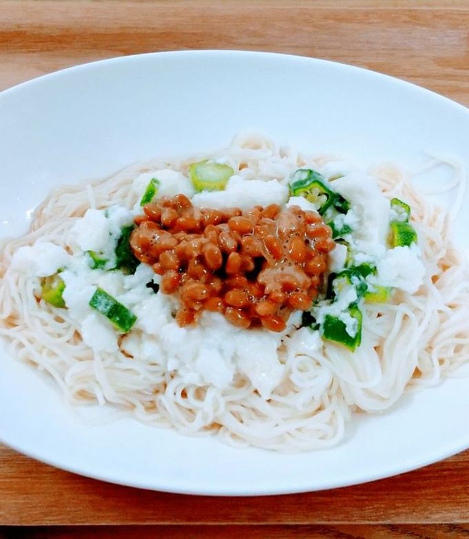 とろそうめん ねばとろぶっかけそうめん by 市原市オッサくん 【クックパッド】 簡単