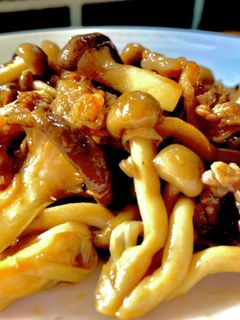 きのこと牛肉のオイスターソース炒め-レシピのメイン写真