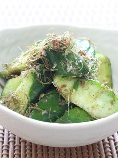 胡瓜の梅昆布和え-レシピのメイン写真