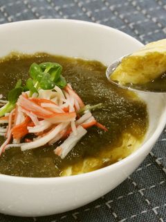 とろろ昆布あんのせ、冷やし茶碗蒸し-レシピのメイン写真