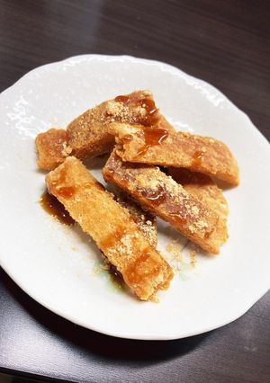パンの耳で！黒蜜きなこ揚げパン-レシピのメイン写真