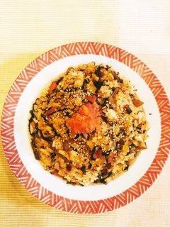 高菜とたくあん、めんたいのチャーハン-レシピのメイン写真