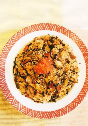 高菜とたくあん、めんたいのチャーハン-レシピのメイン写真