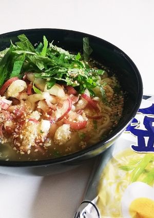 サッポロ一番＊冷やしツナ塩ラーメン＊-レシピのメイン写真