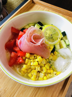 お酢で爽やか☆サラダ冷やし塩ラーメン-レシピのメイン写真