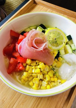 お酢で爽やか☆サラダ冷やし塩ラーメン-レシピのメイン写真