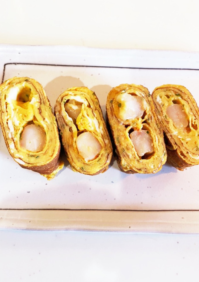 冷凍むきえびで♪てんむす風卵焼き-レシピのメイン写真