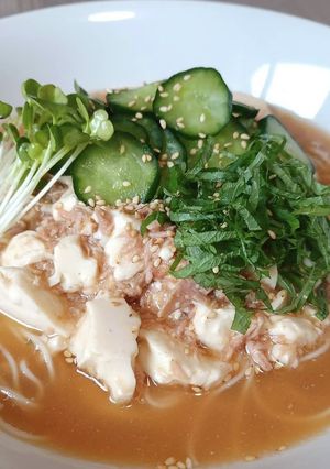 超簡単！宮崎名物・冷や汁そうめん！！-レシピのメイン写真