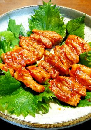 豚バラ肉のグリル 梅酢トマトダレ-レシピのメイン写真