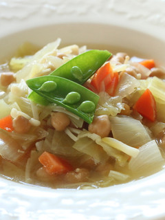 【健康】ひよこ豆と野菜のスープ-レシピのメイン写真