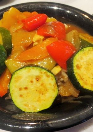 主役はズッキーニのヘルシー野菜カレー-レシピのメイン写真