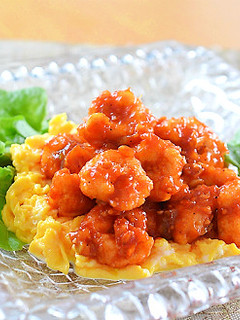 ふんわり卵と鶏むね肉のチリソース炒め♪-レシピのメイン写真