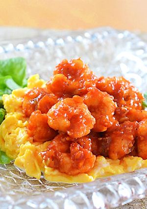 ふんわり卵と鶏むね肉のチリソース炒め♪-レシピのメイン写真